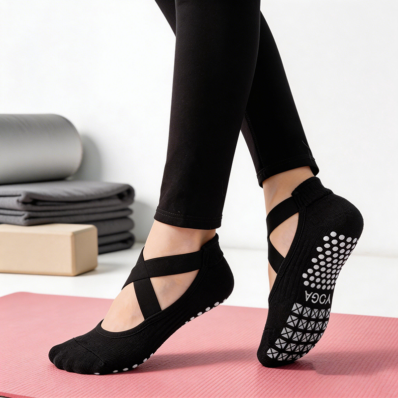 Pilates Yoga &A - Women Non-Slip Yoga Socks Silicone Indoor