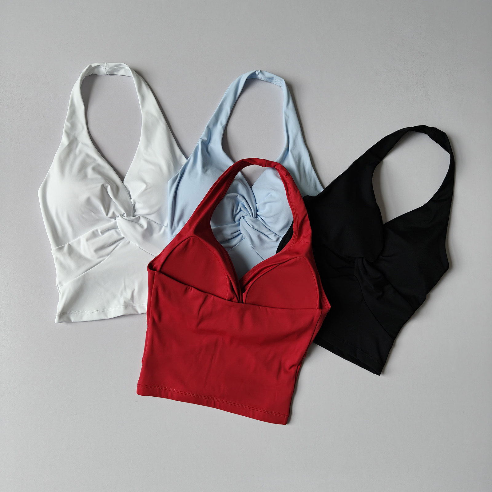 Pilates Yoga Wrap Top - Neckline Strapless One-Piece Sports Bra Pilates
