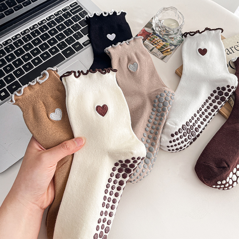 Yoga Socks Women Cotton Heart  - Pilates Yoga &A recension och pris