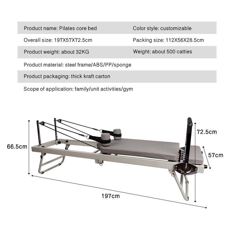 Large Folding Pilates Reformer - Pilates Yoga Weight Loss recension och pris