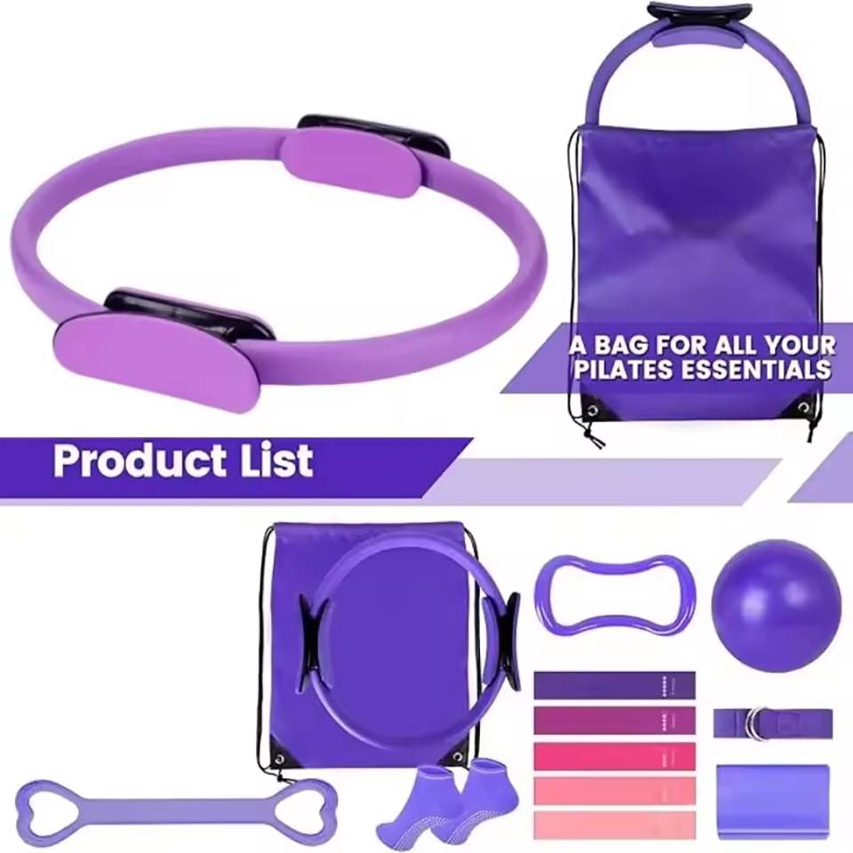 13Pcs/Set Yoga Circle Gym Set  - Pilates Yoga Weight Loss recension och pris