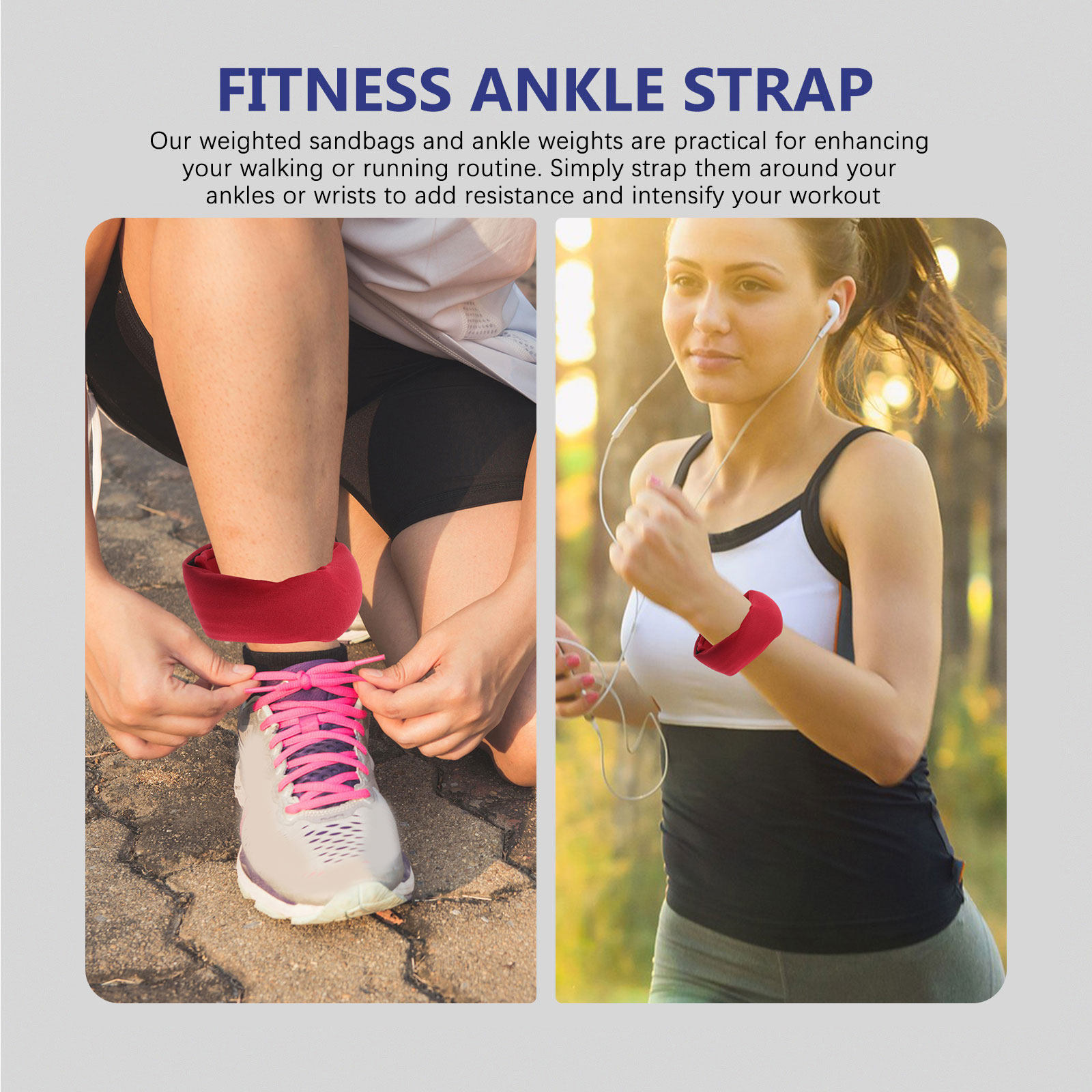 Weighted Adjustable Wrist Ankl - Yoga Sandbag Weight recension och pris