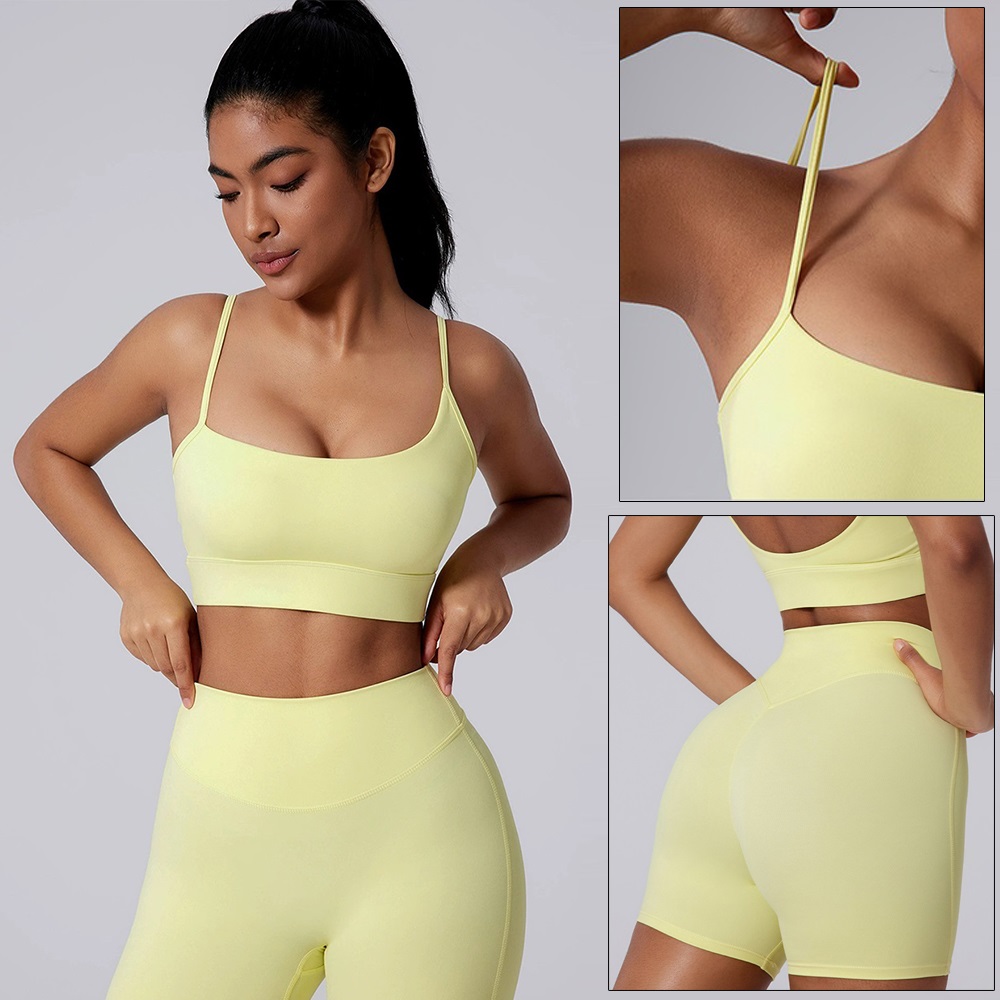 Cloud Hide Yellow Yoga Suit Gy - Pilates Yoga Wrap Top recension och pris