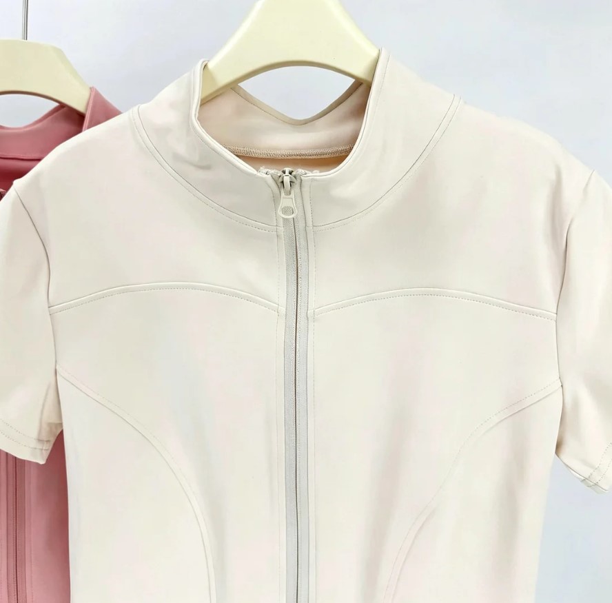 Simple Sports Style Short-Slee - Pilates Yoga Wrap Top recension och pris