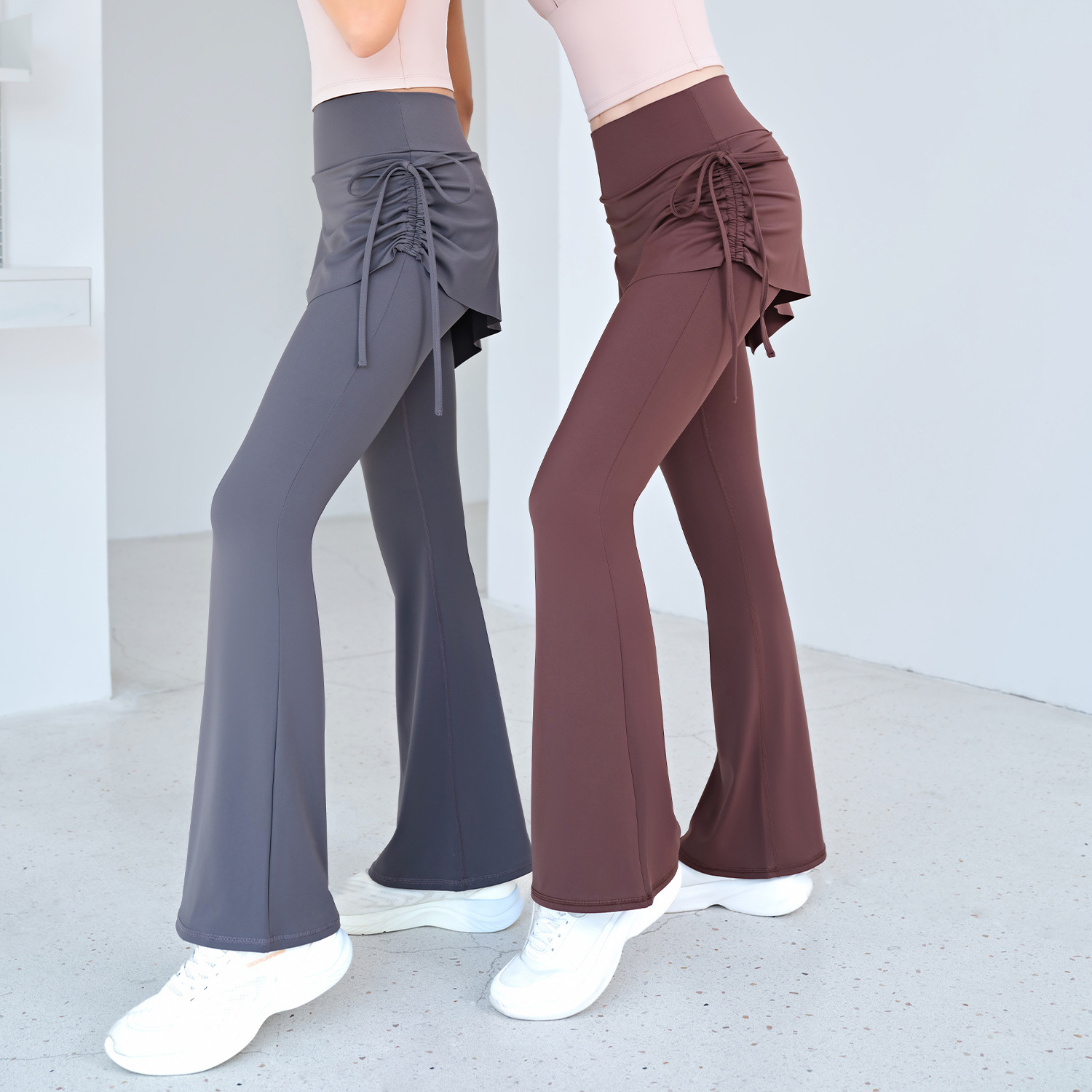 High Waist Flared Yoga Skort f - Pilates Yoga Roma recension och pris