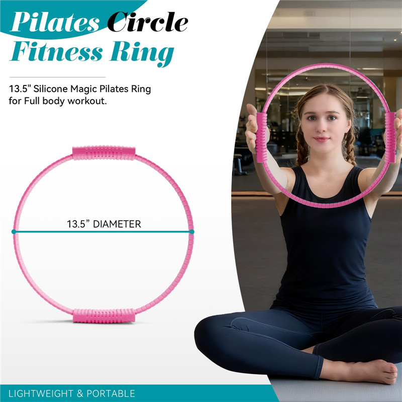Eco-Friendly Double Handle Sil - Pilates Yoga Ring recension och pris