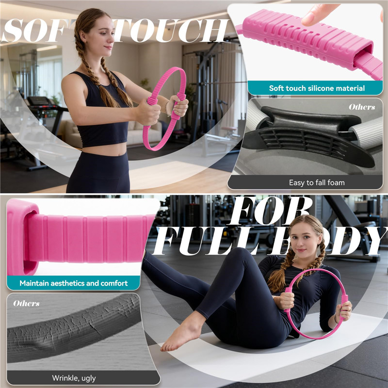 Eco-Friendly Double Handle Sil - Pilates Yoga Ring recension och pris
