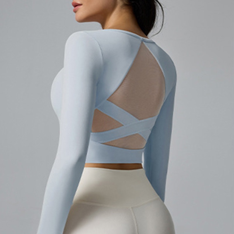 Cloud Hide White Yoga Shirts L - Pilates Yoga Wrap Top recension och pris